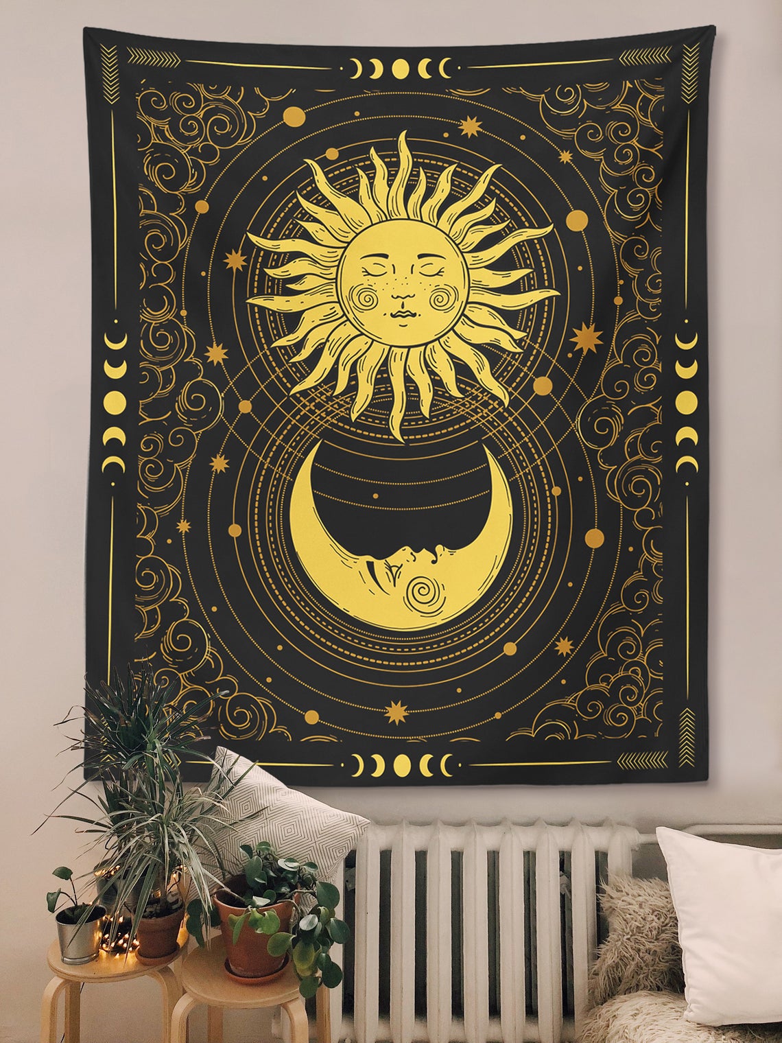 Mystical Sun & Moon Tapestry
