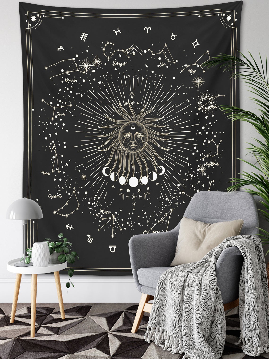 sun and moon tapestry