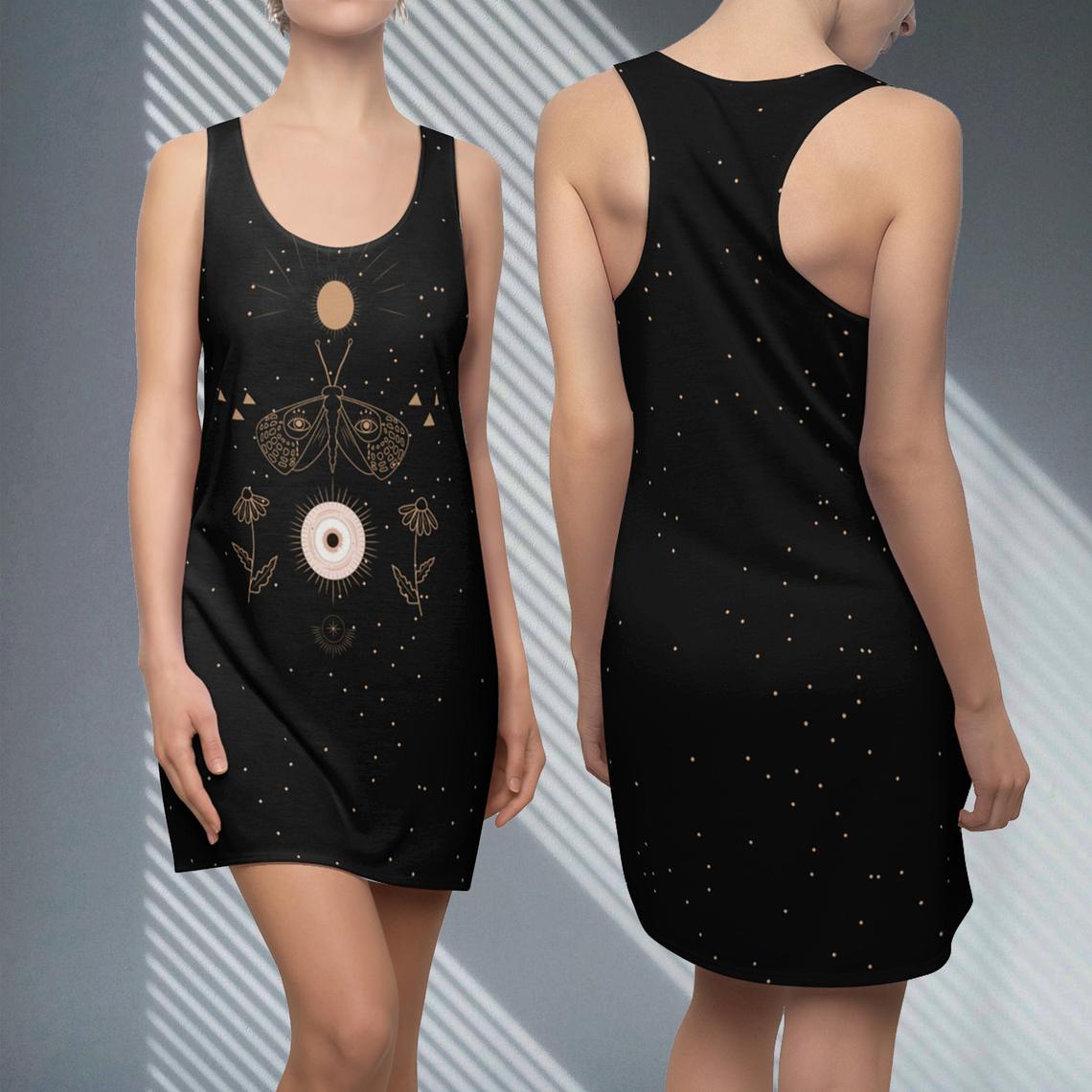Celestial Moth Tank Dress
