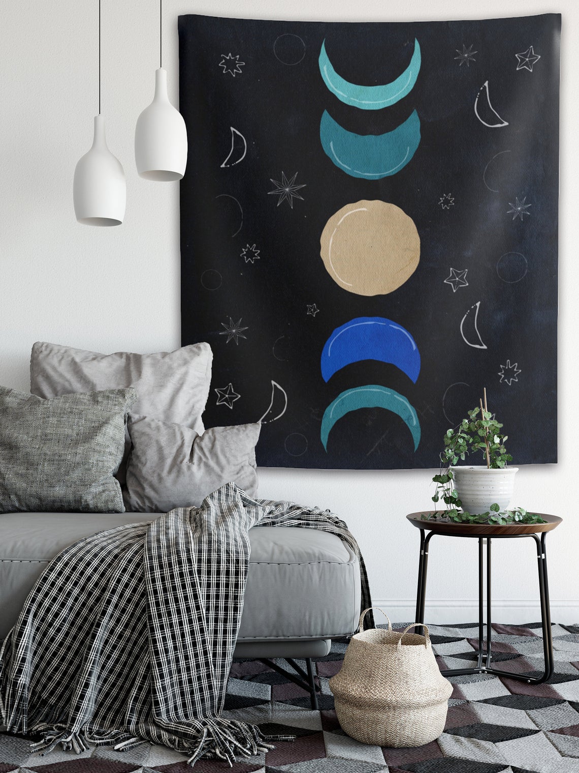vintage moon tapestry