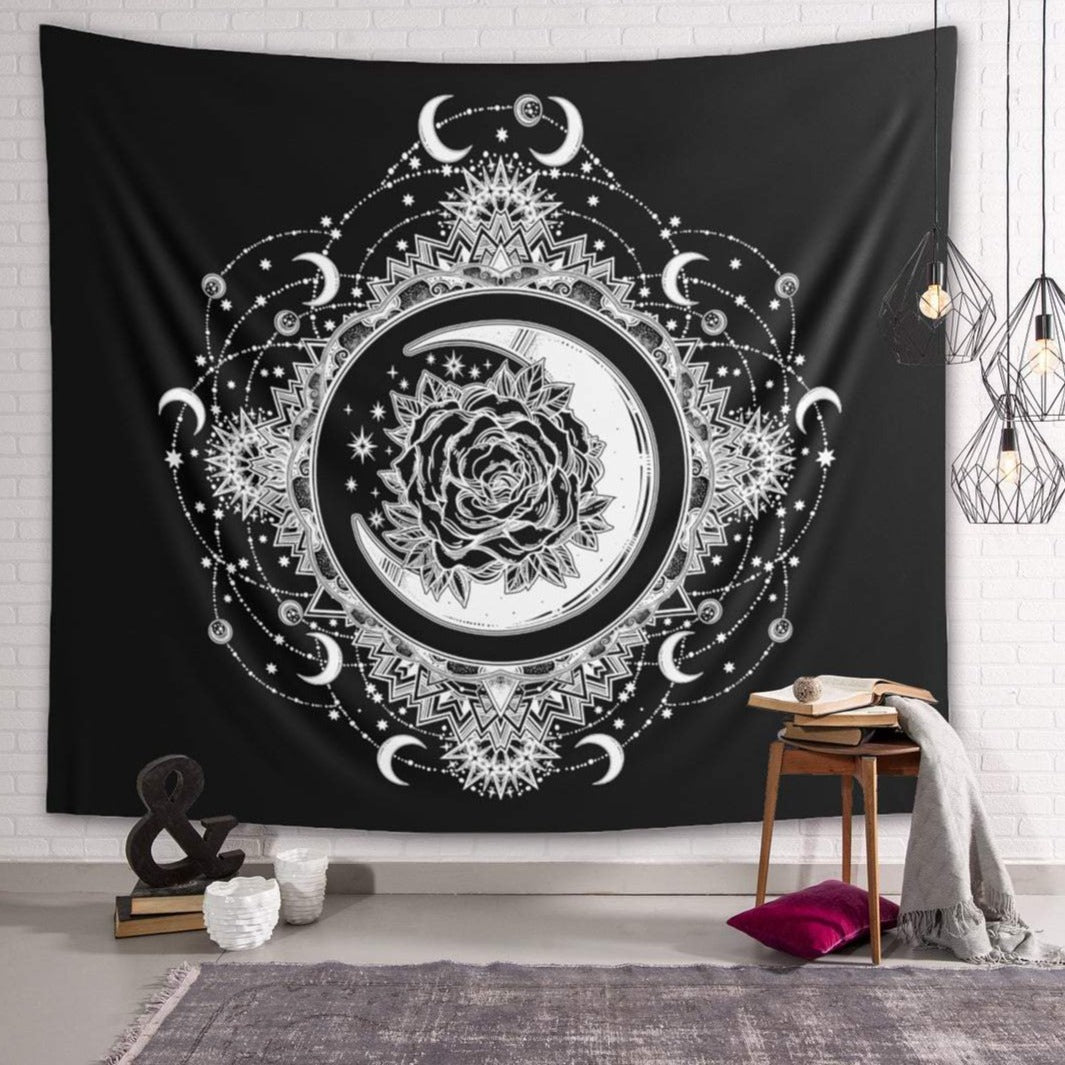 moon mandala tapestry