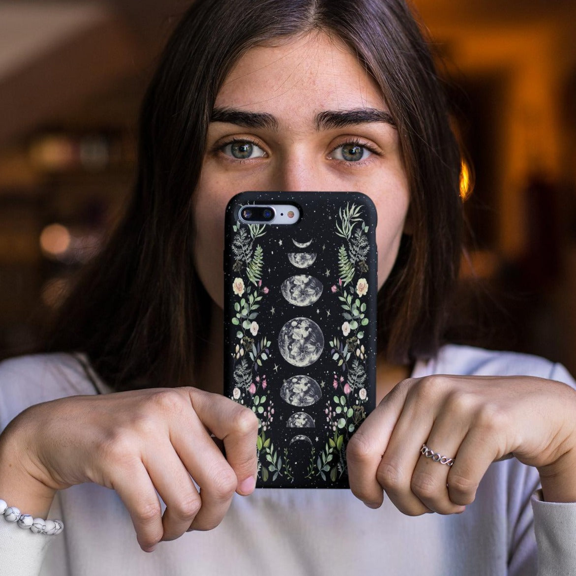 moonlit garden phone case