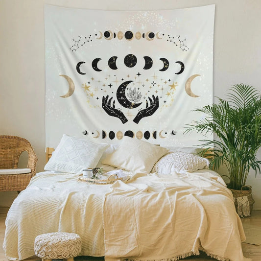 Celestial Moon Tapestry