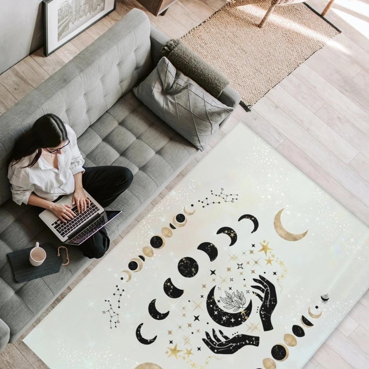 Celestial Moon Area Rug