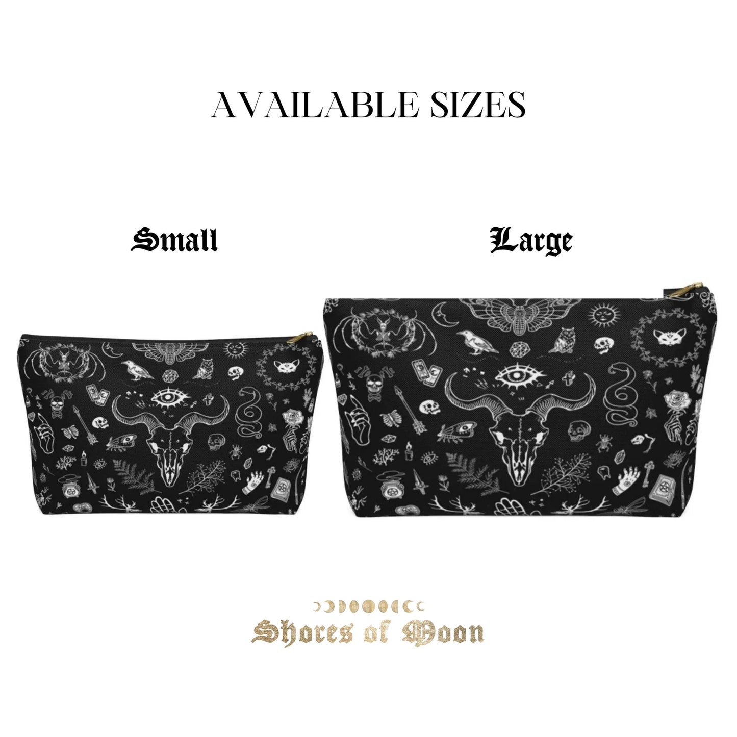 Black Witchy Cosmetic Bag