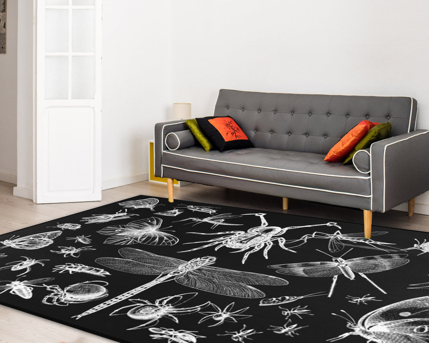 Insects and Moths Area Rug