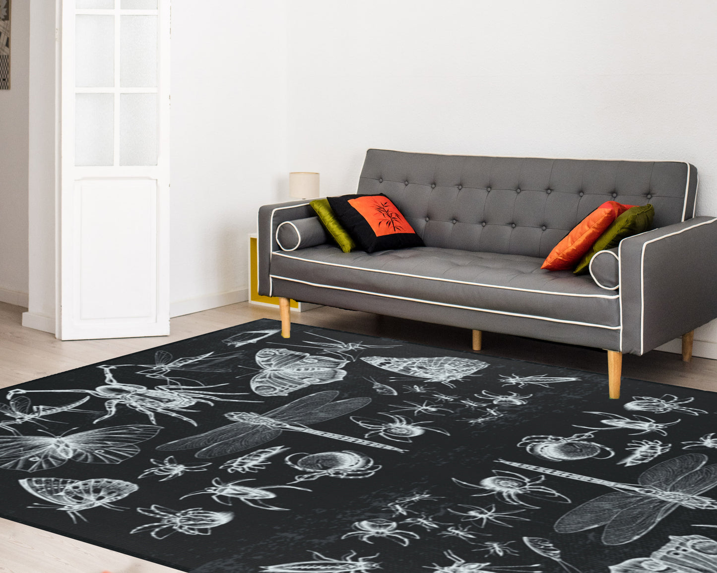 Insects and Moths Area Rug