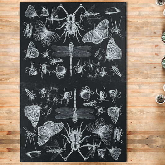 Insects and Moths Area Rug