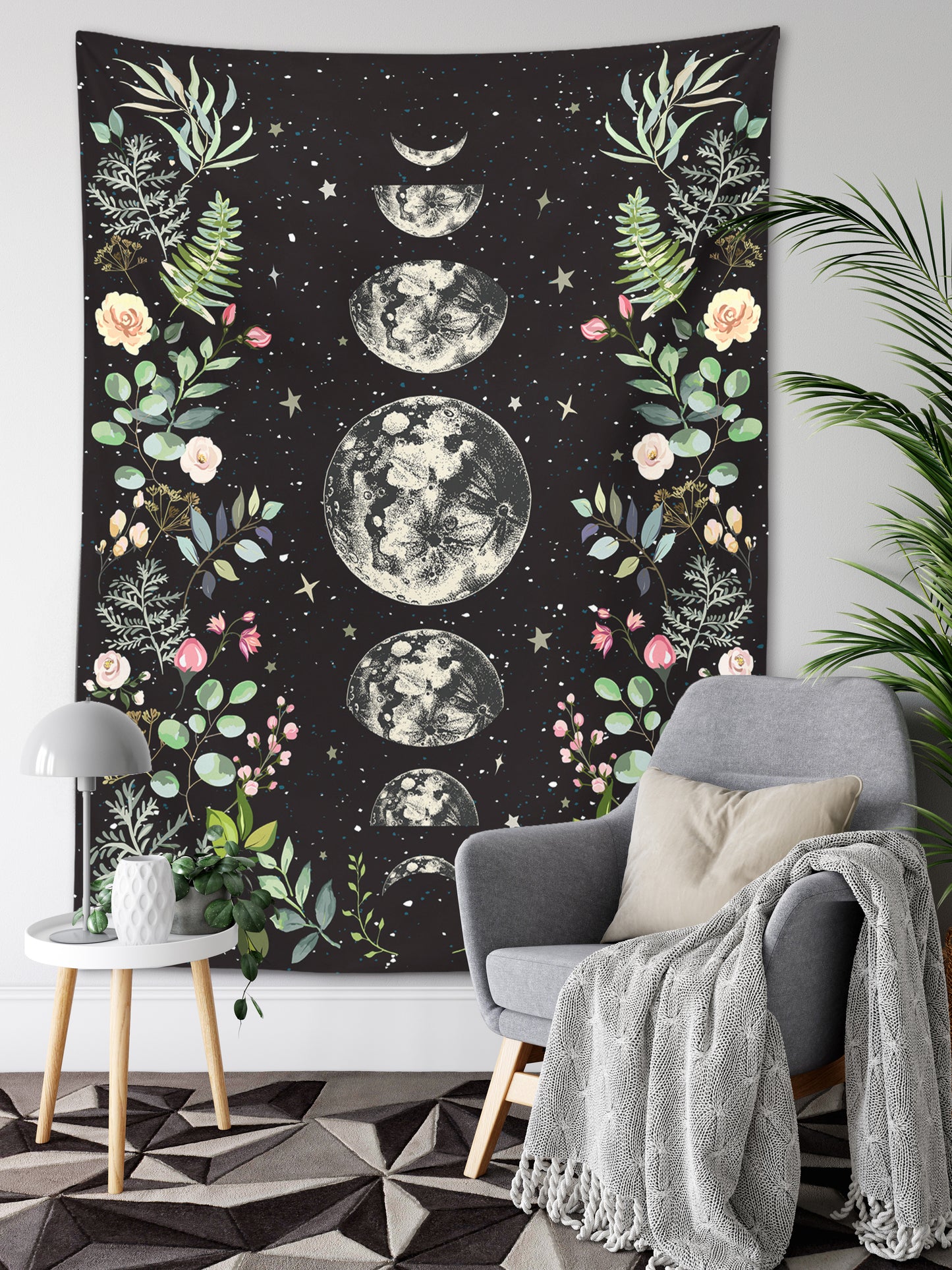 Moonlit Garden Tapestry