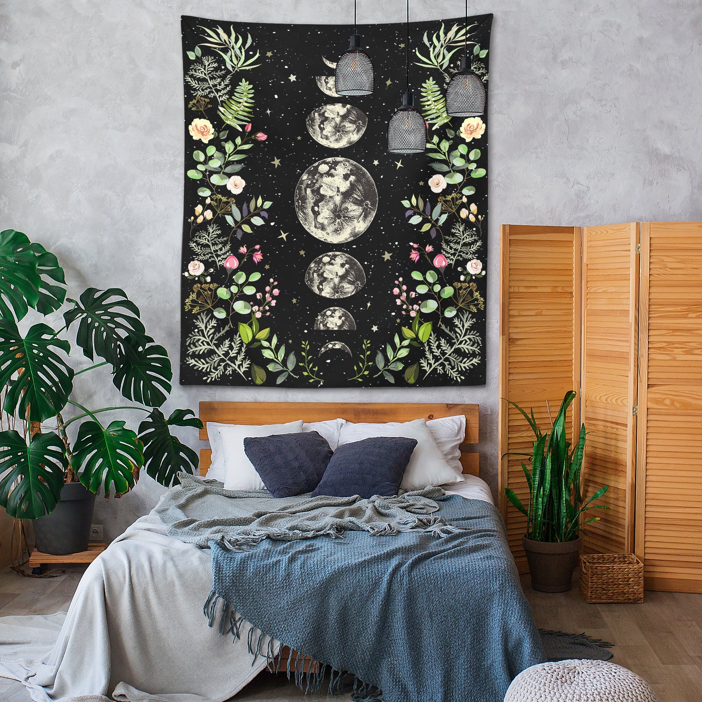 Moonlit Garden Tapestry