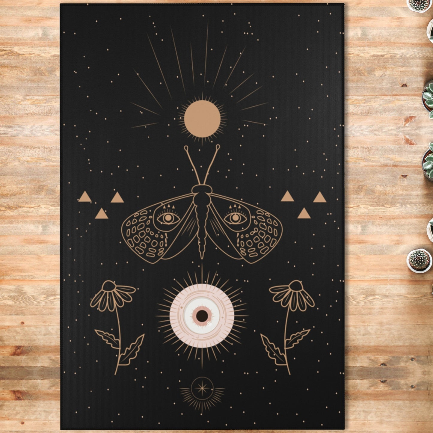 Celestial Moth Area Rug