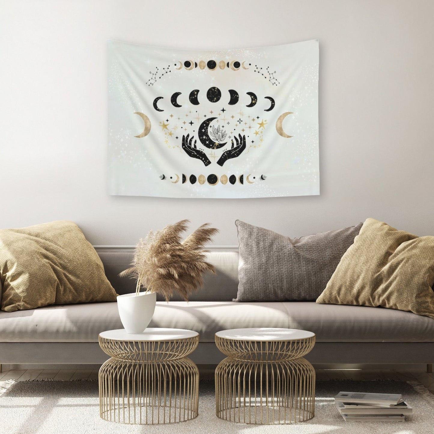 Celestial Moon Tapestry