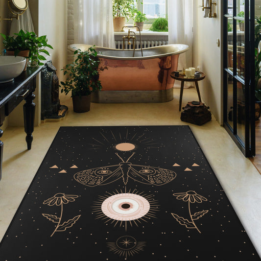 Celestial Moth Area Rug