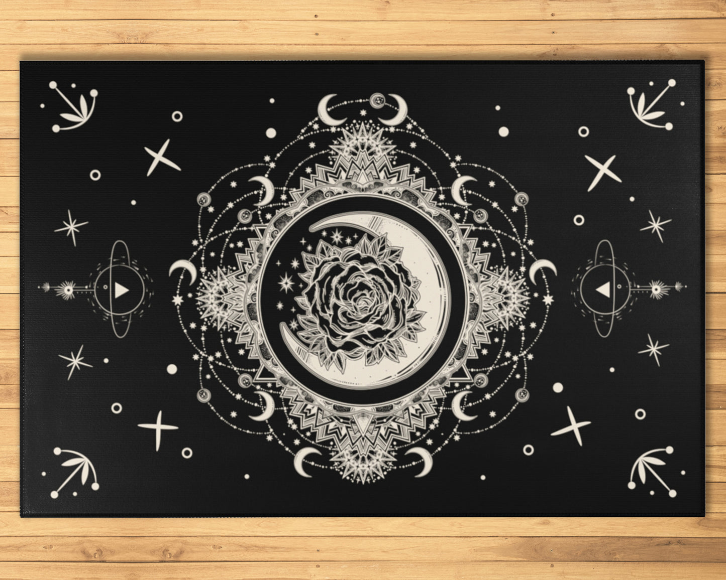 Mystical Moon Mandala Area Rug