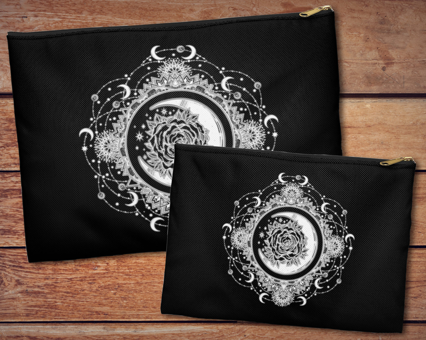 Moon Mandala Coin Purse / Accessory Pouch