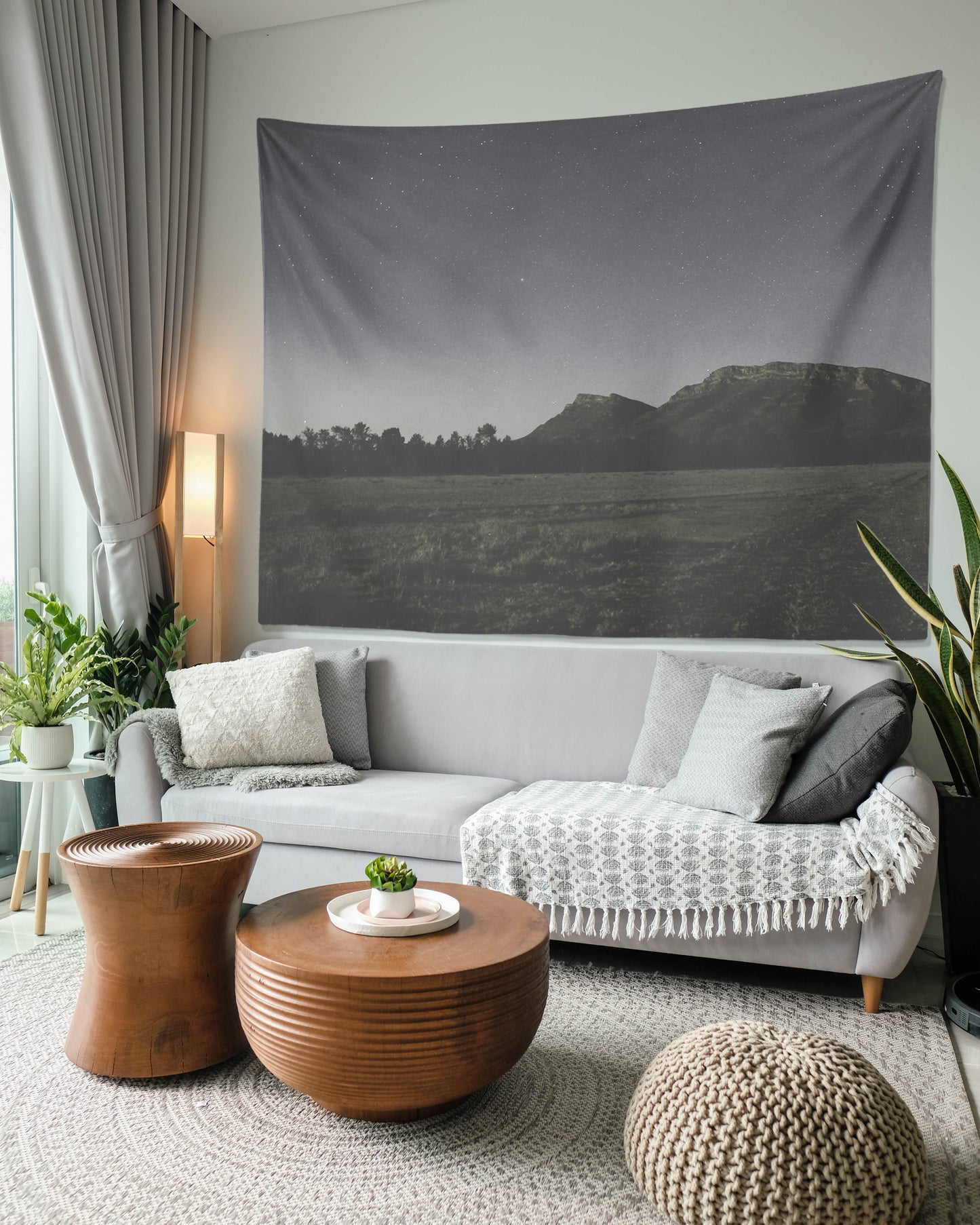 Retro Landscape Tapestry