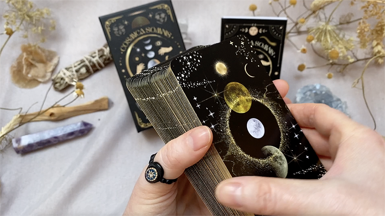 Load video: cosmica somnis tarot deck