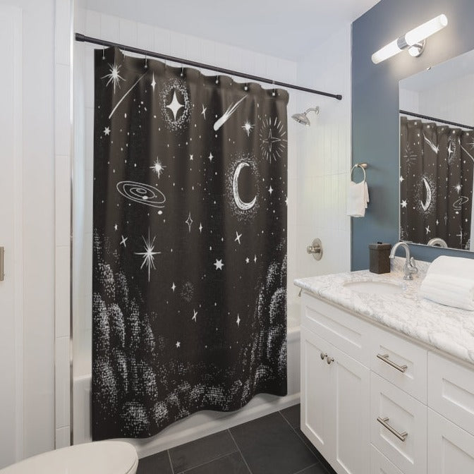 Starry Night Shower Curtain
