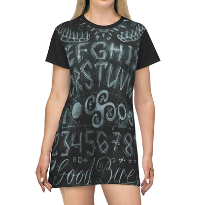 Gothic Spirit Board T-Shirt Dress
