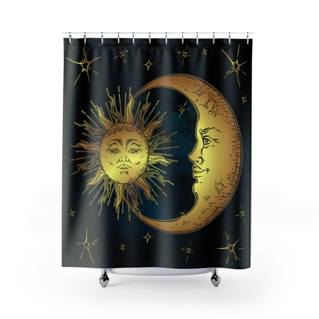 Antique Sun & Moon Shower Curtain