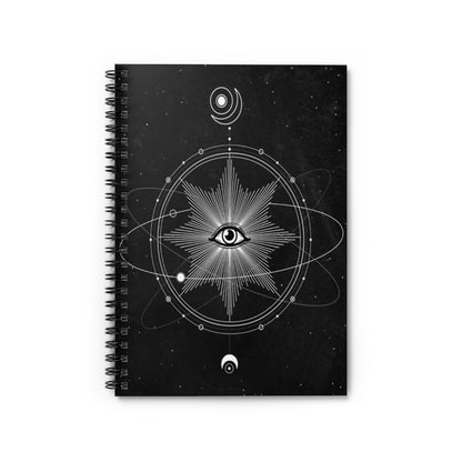 Mystic Eye Spiral Notebook - Sacred Geometry Journal