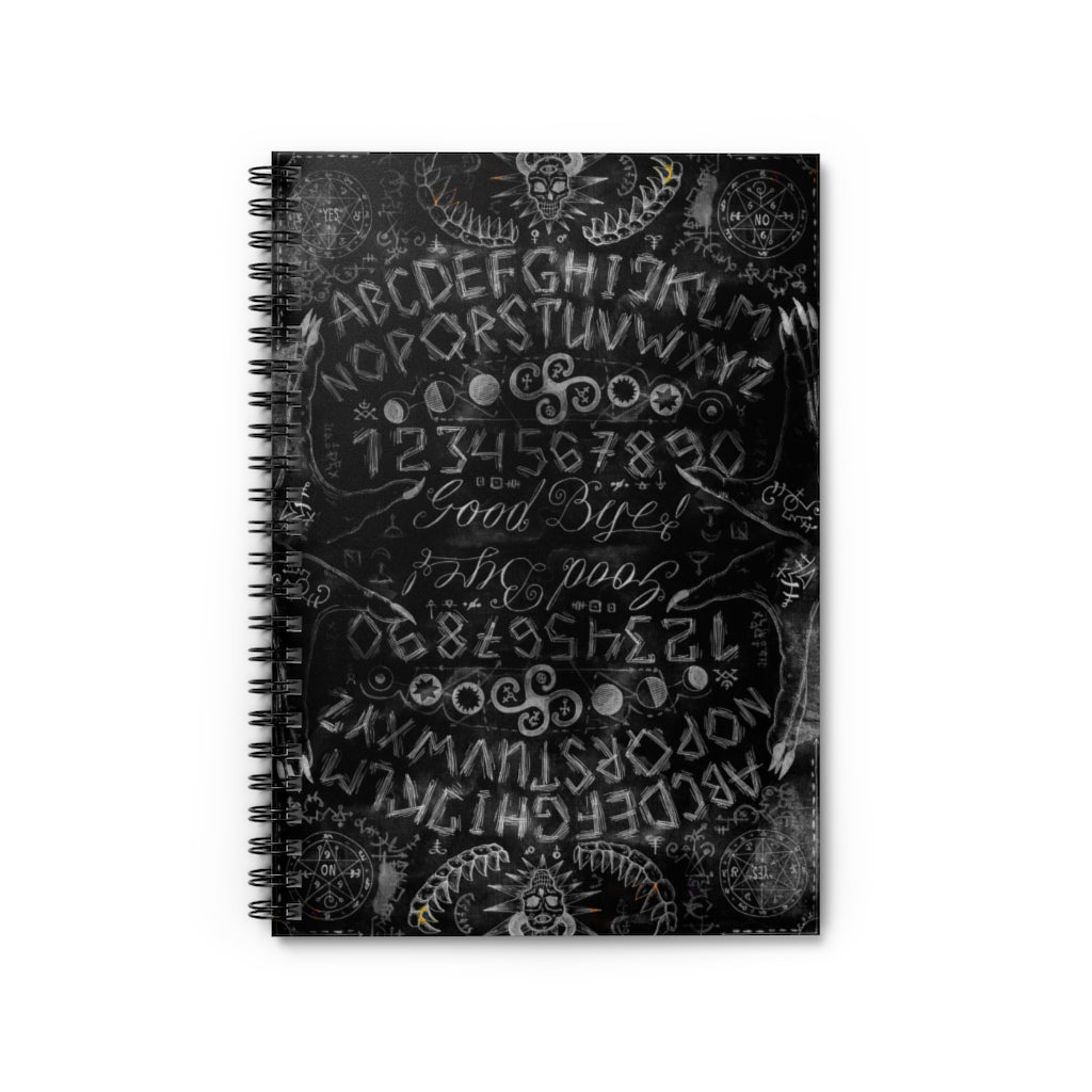 Ouija Spiral Notebook - Spirit Board Journal Ruled Lined Spooky Ghost Diary