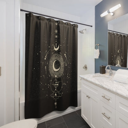 The Moon Mystery Shower Curtain