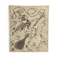 The Witch On Broom Tapestry
