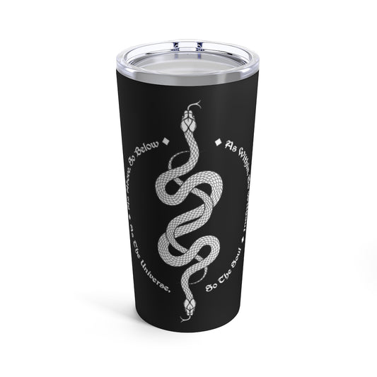 The Two Serpents Intertwined Tumbler 20oz
