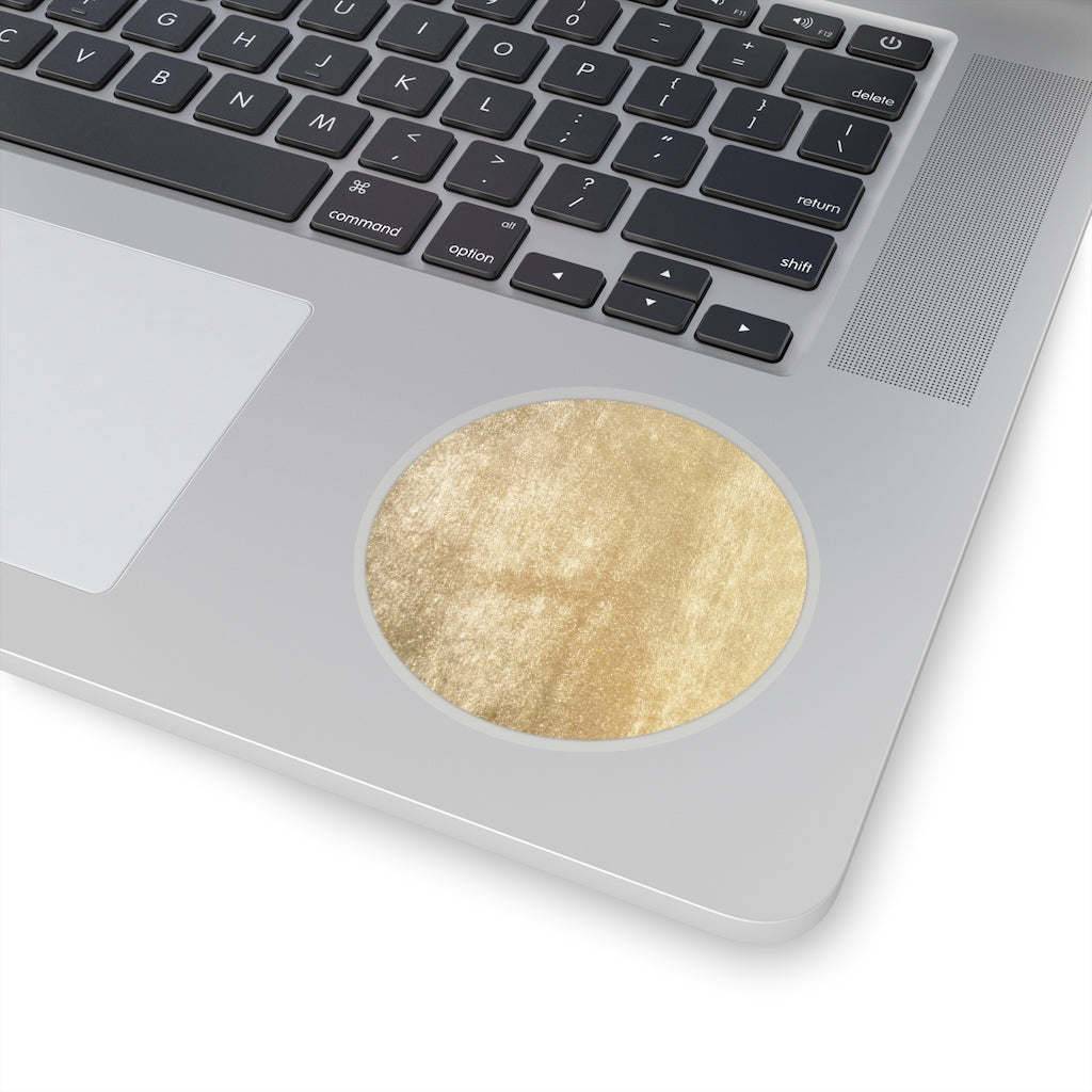 Gold Full Moon Sticker