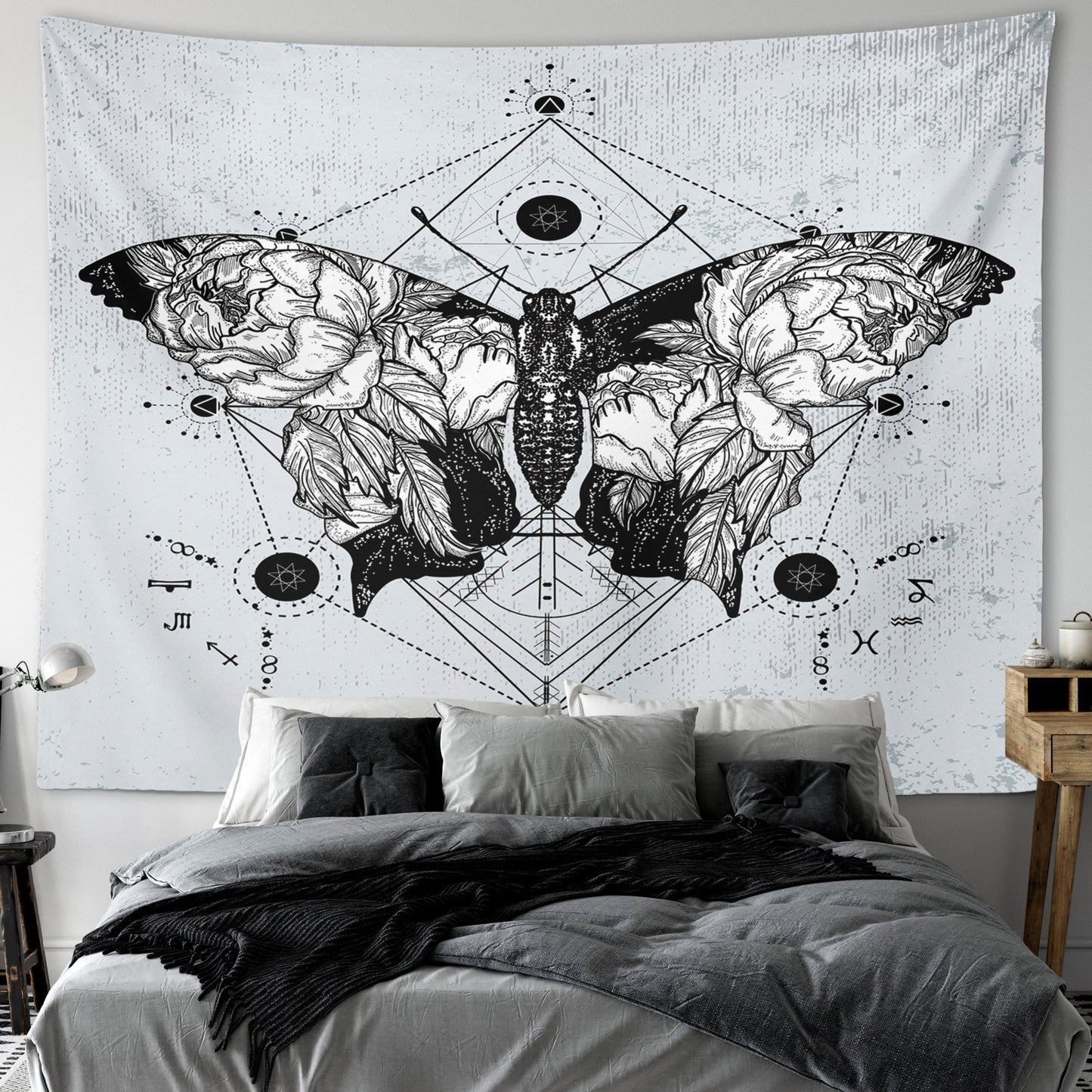 Gothic Butterfly Tapestry