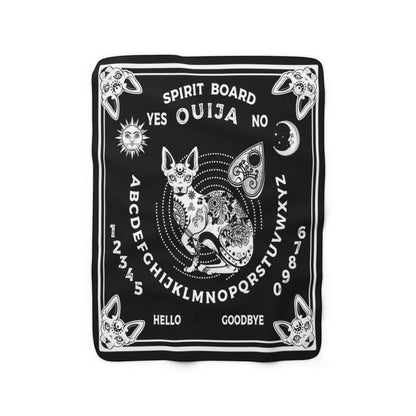 Ouija Fluffy Blanket - Spirit Board Sphynx Throw