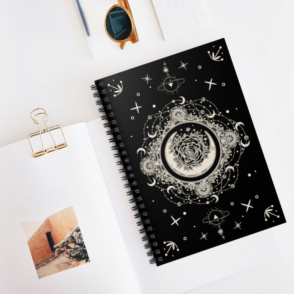 Moon Mandala Spiral Notebook - Astrology Journal
