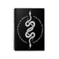 The Two Serpents Intertwined Notebook - Snake Journal