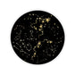 black gold full moon circle sticker constellations astrology