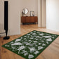 green insects area rug