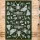 green white insects rug carpet