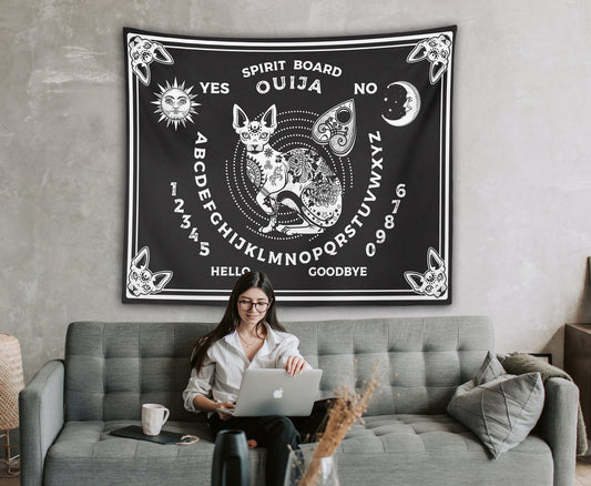 Ouija Sphynx Tapestry