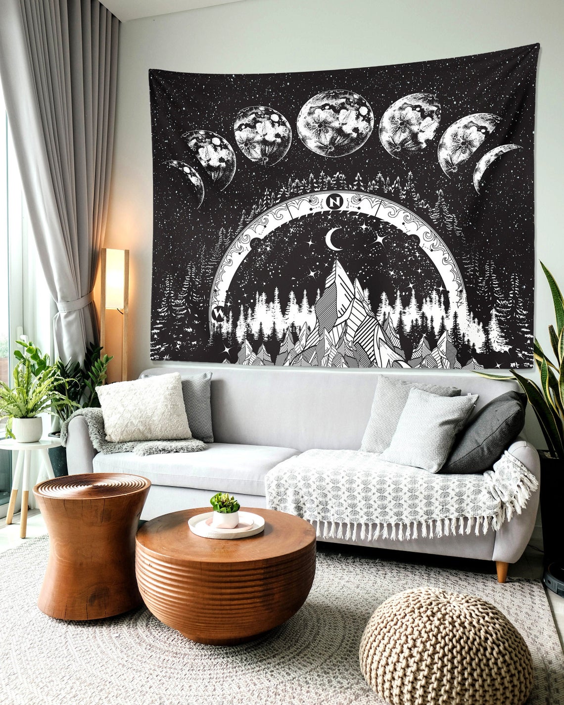 Moon Phases Tapestry