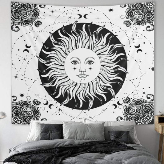 sun face tapestry