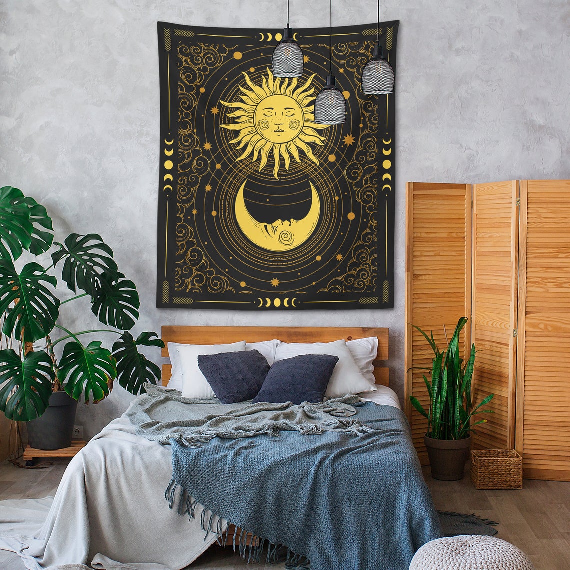 Mystical Sun & Moon Tapestry