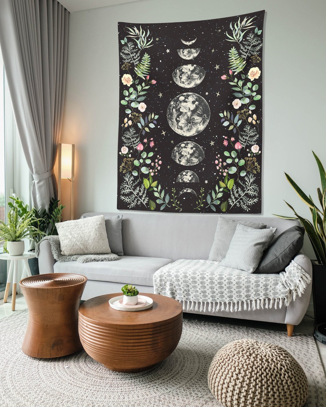 Moonlit Garden Tapestry