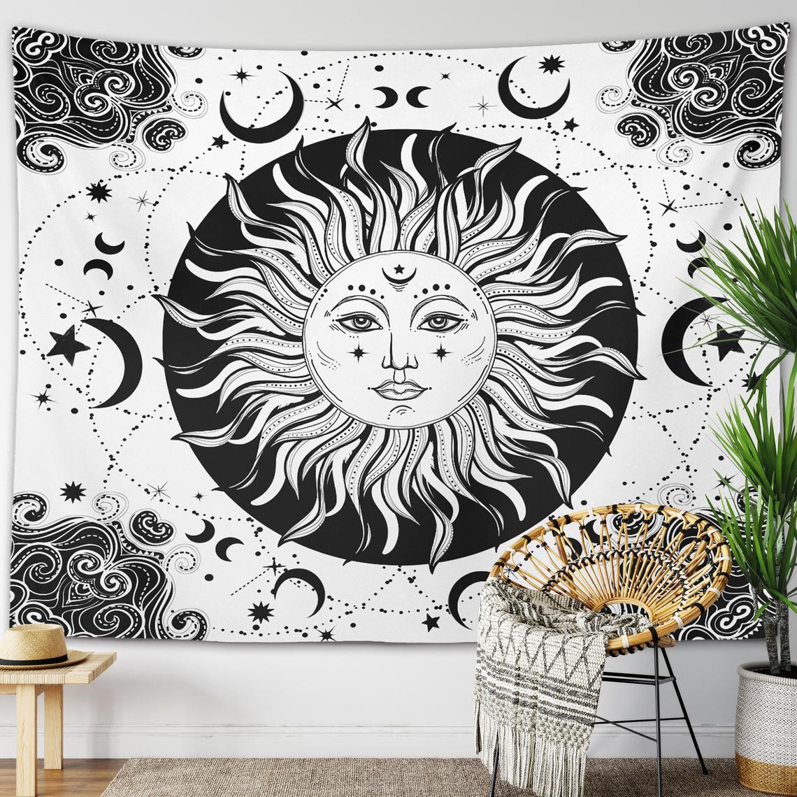 Celestial Sun Tapestry