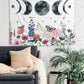 moon and butterflies decor