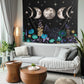 moon tapestry in living room