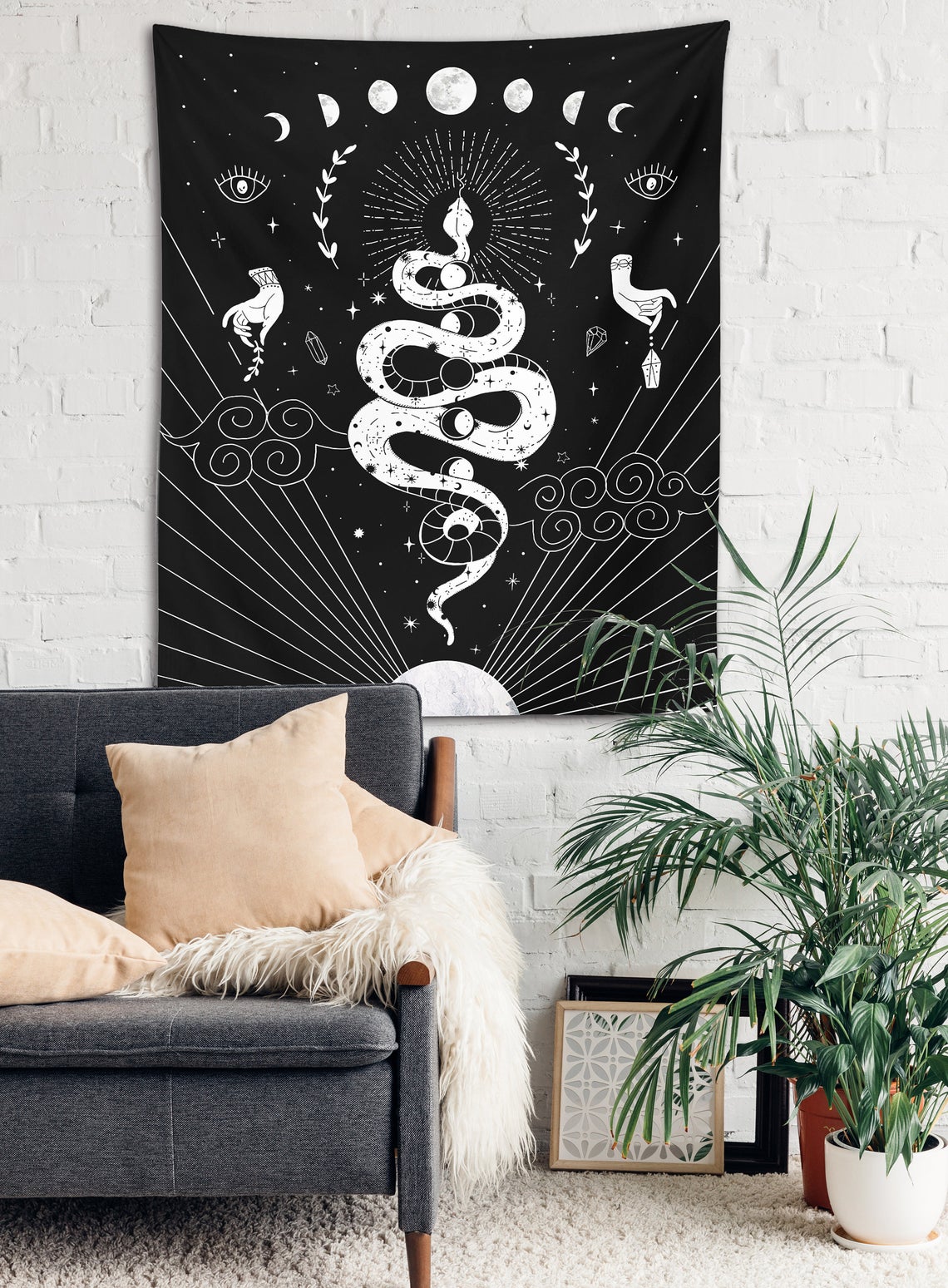 Witchy Snake Tapestry