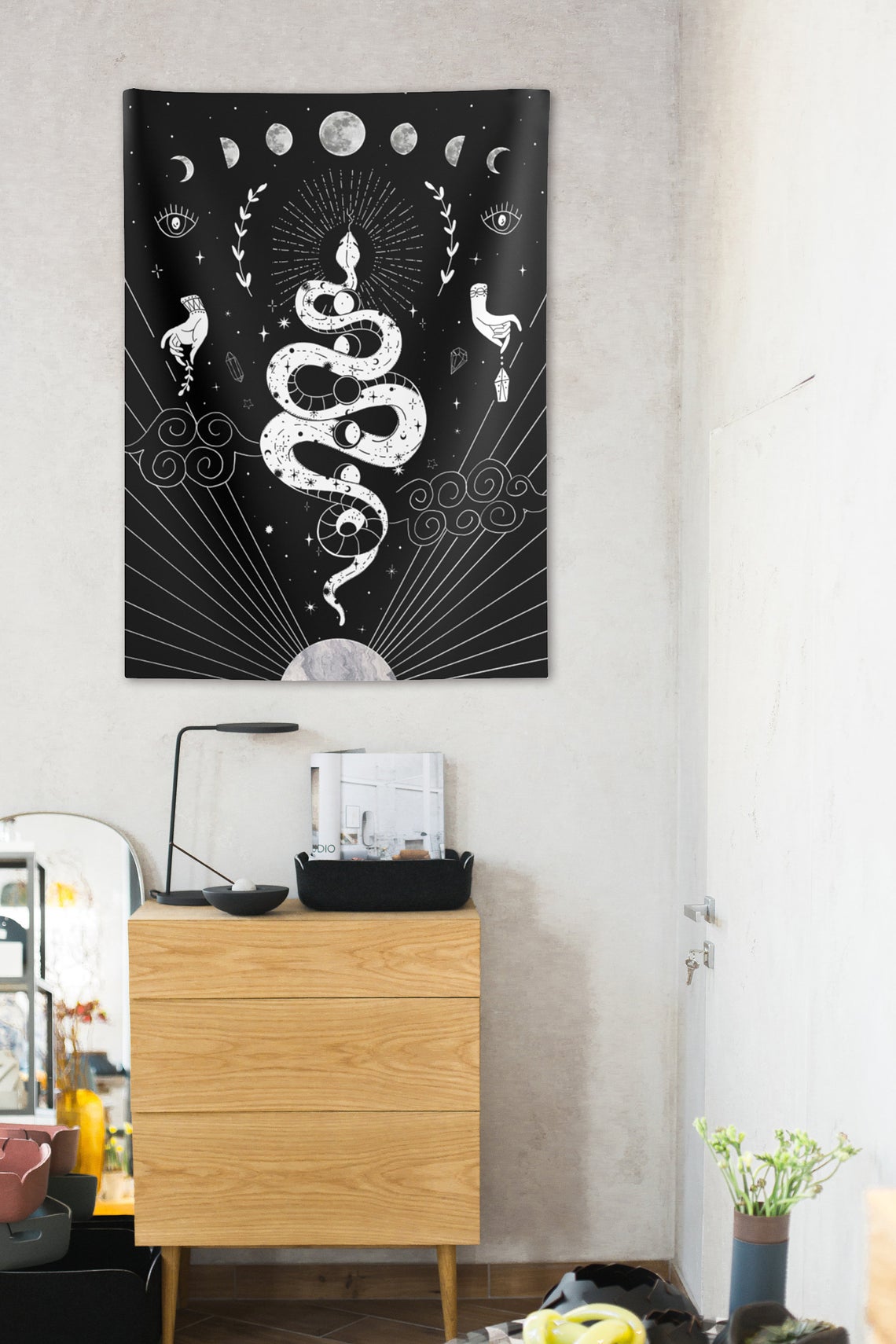 Witchy Snake Tapestry