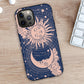 blue sun and moon phone case for iphone and samsung phones