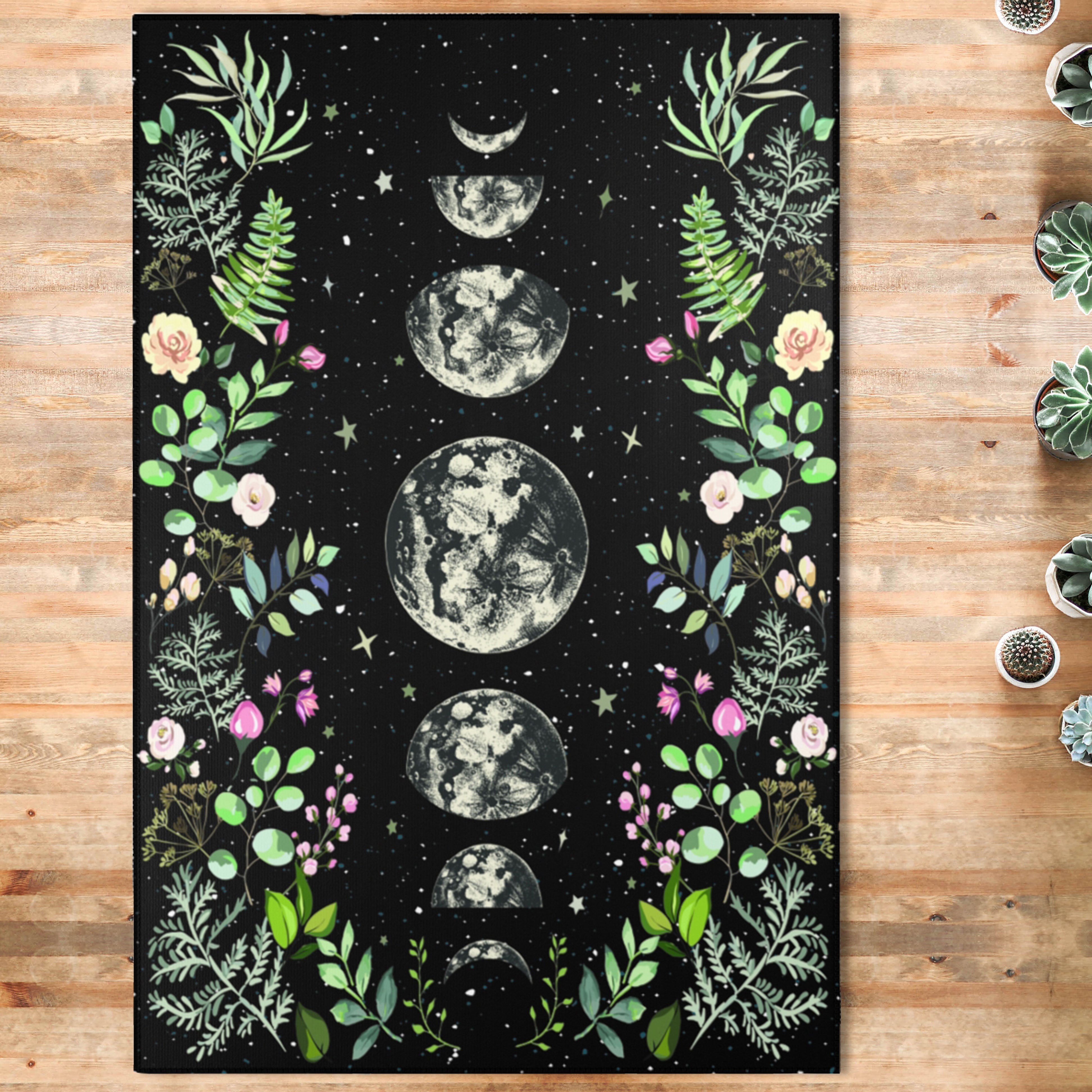 Mooon Rugs Moonlit Garden Area Rug – Shores Of Moon
