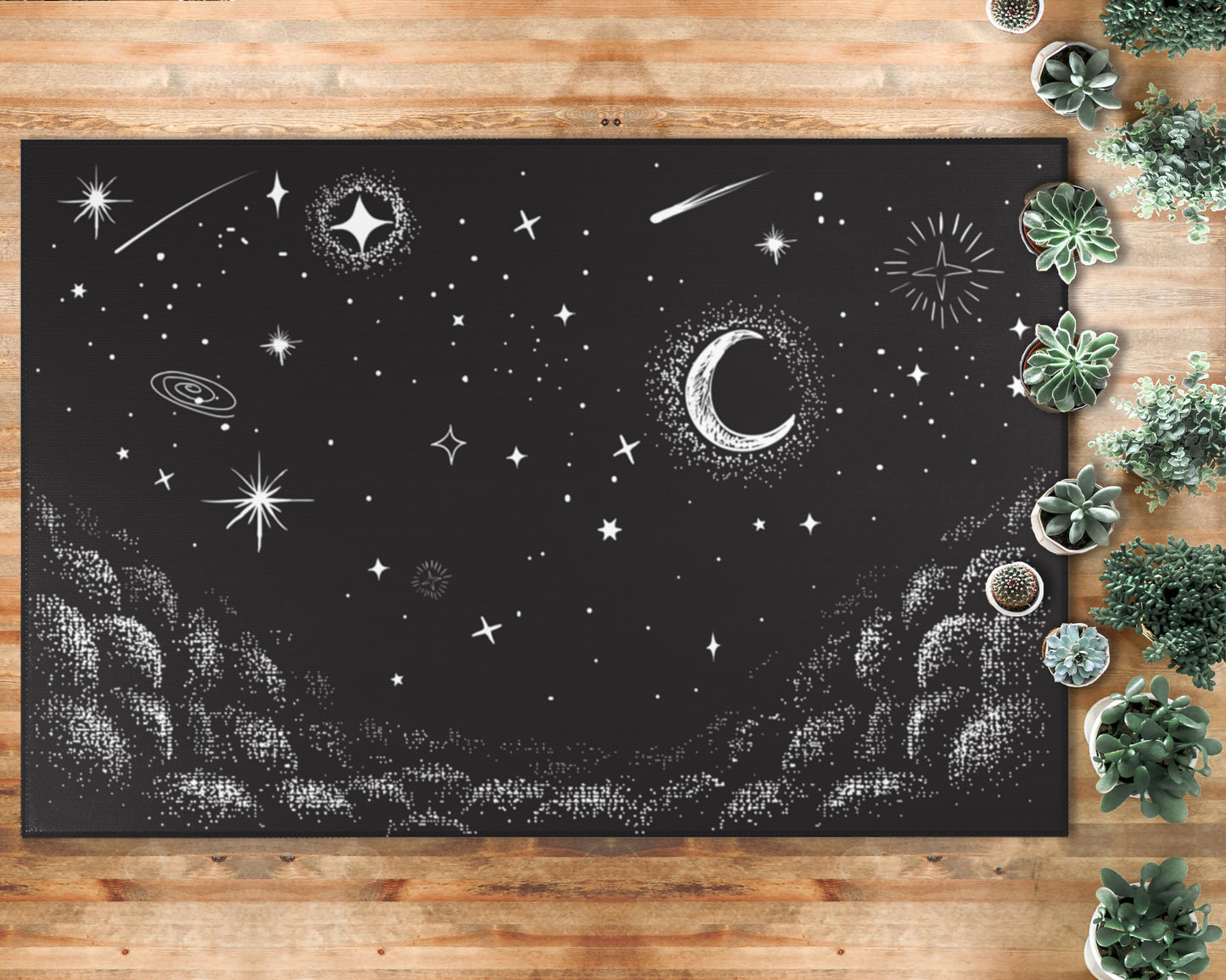 Starry Cosmos Area Rug